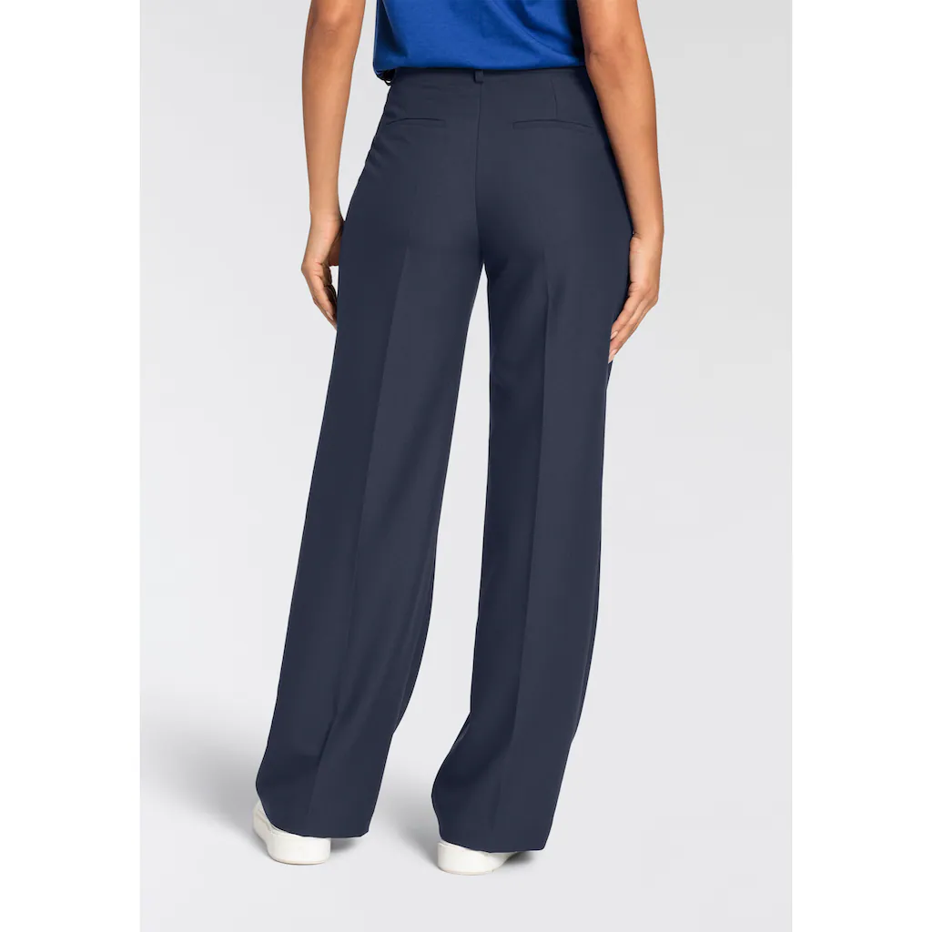 HECHTER PARIS Anzughose Mit Weitem Bein