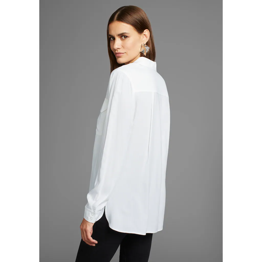HECHTER PARIS Hemdbluse Mit Durchgehender Knopfleiste-NEUE KOLLEKTION