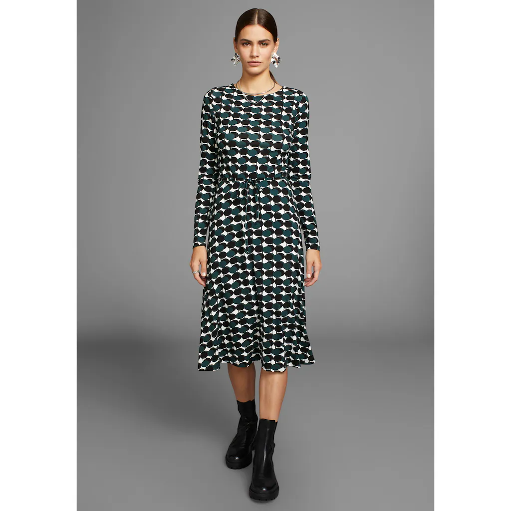 HECHTER PARIS Jerseykleid Mit Modernem Print - NEUE KOLLEKTION