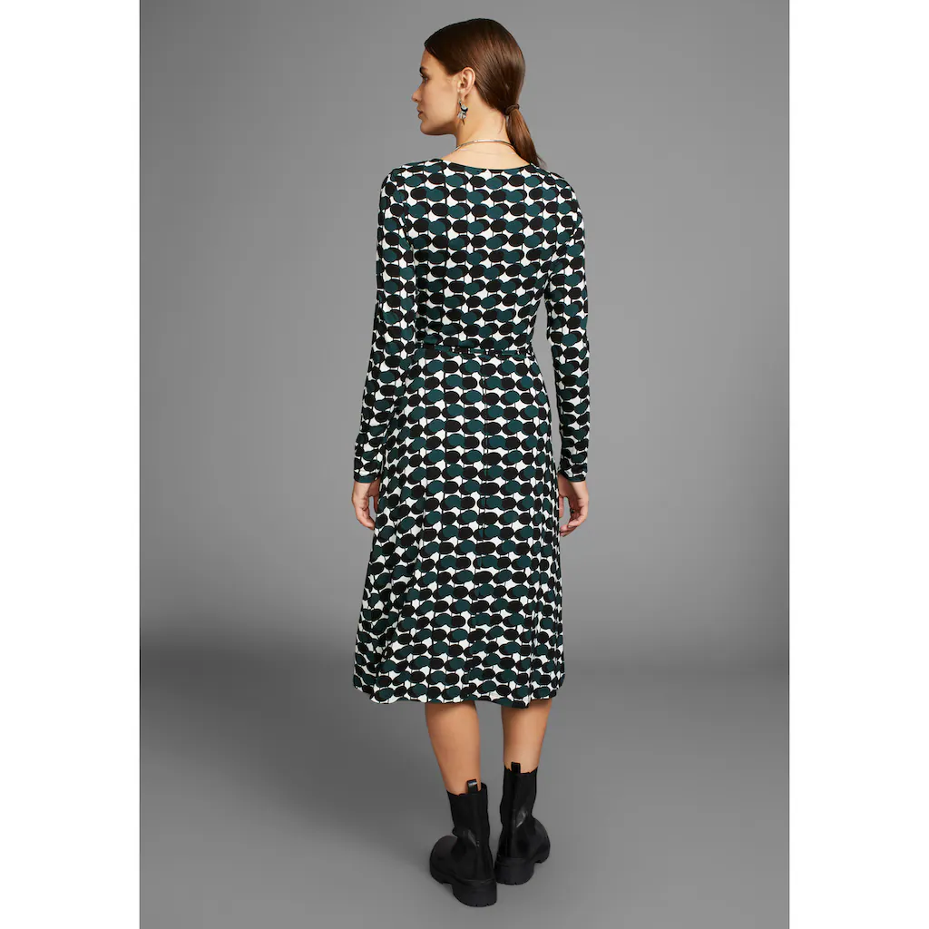 HECHTER PARIS Jerseykleid Mit Modernem Print - NEUE KOLLEKTION
