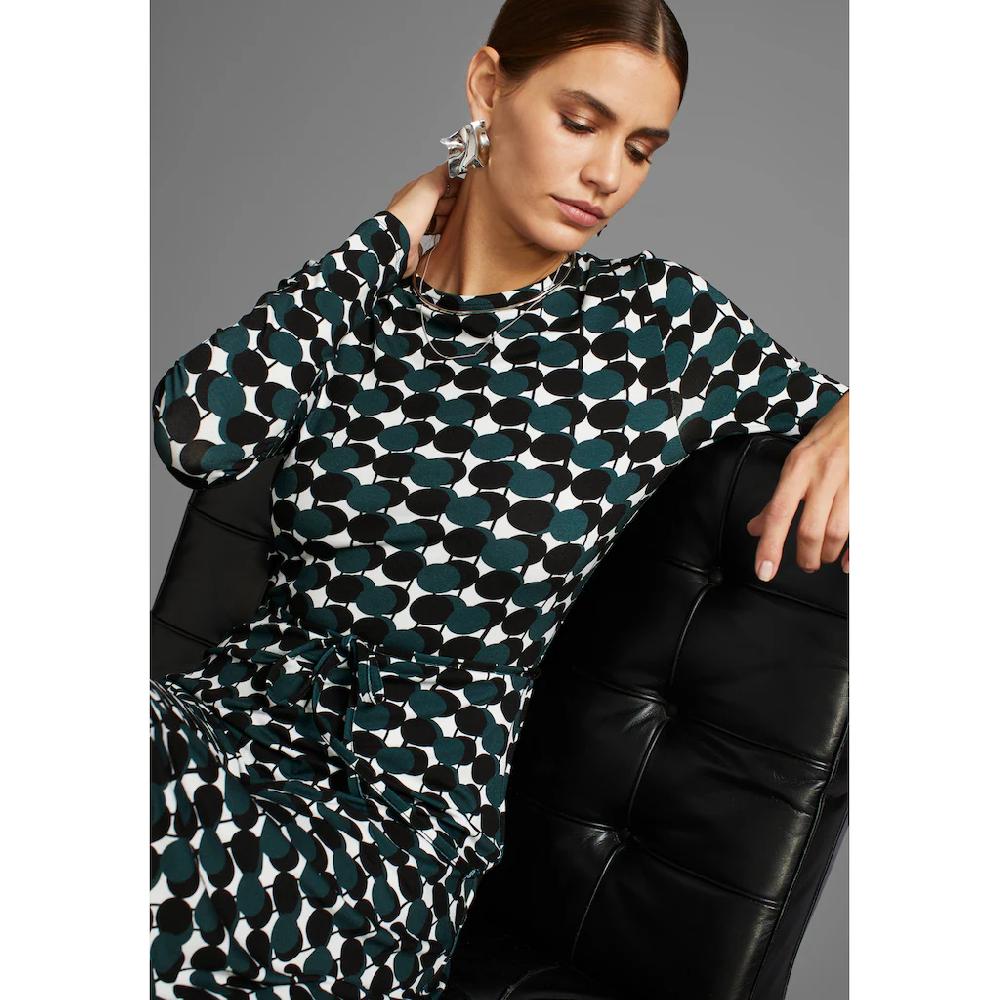 HECHTER PARIS Jerseykleid Mit Modernem Print - NEUE KOLLEKTION