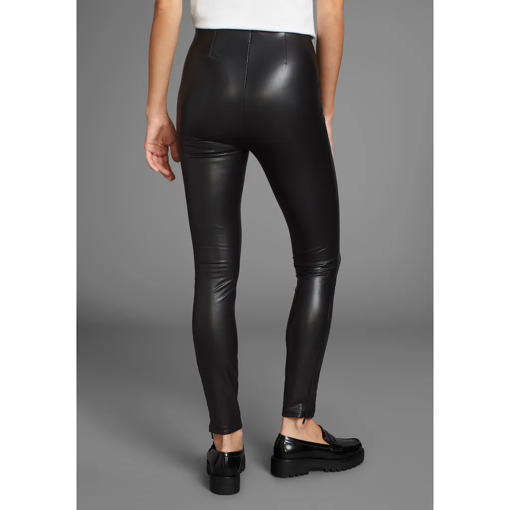 HECHTER PARIS Lederimitathose Mit Leichtem Glanz-NEUE KOLLEKTION
