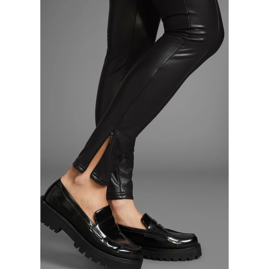 HECHTER PARIS Lederimitathose Mit Leichtem Glanz-NEUE KOLLEKTION