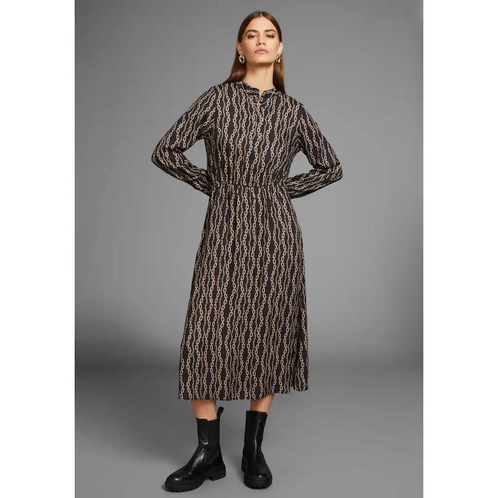 HECHTER PARIS Midikleid Mit Modischem Allover-Print - NEUE KOLLEKTION