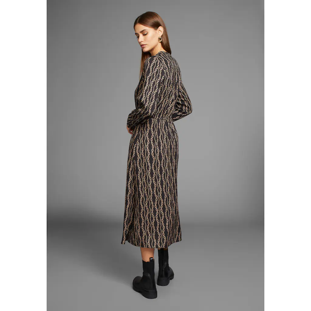 HECHTER PARIS Midikleid Mit Modischem Allover-Print - NEUE KOLLEKTION