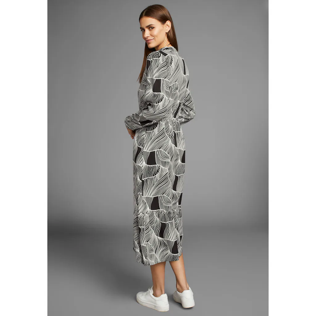 HECHTER PARIS Midikleid Mit Modischen Print- NEUE KOLLEKTION
