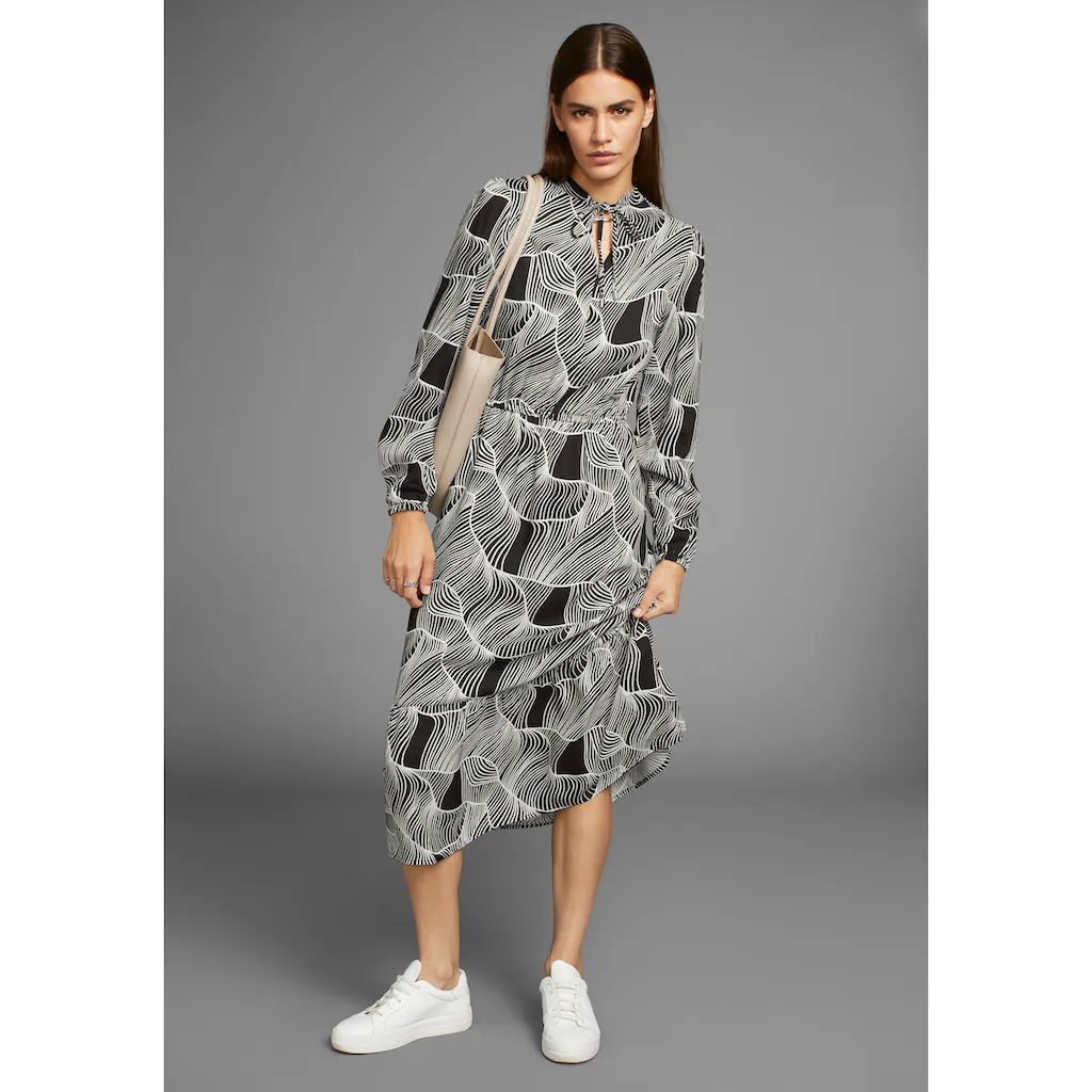 HECHTER PARIS Midikleid Mit Modischen Print- NEUE KOLLEKTION