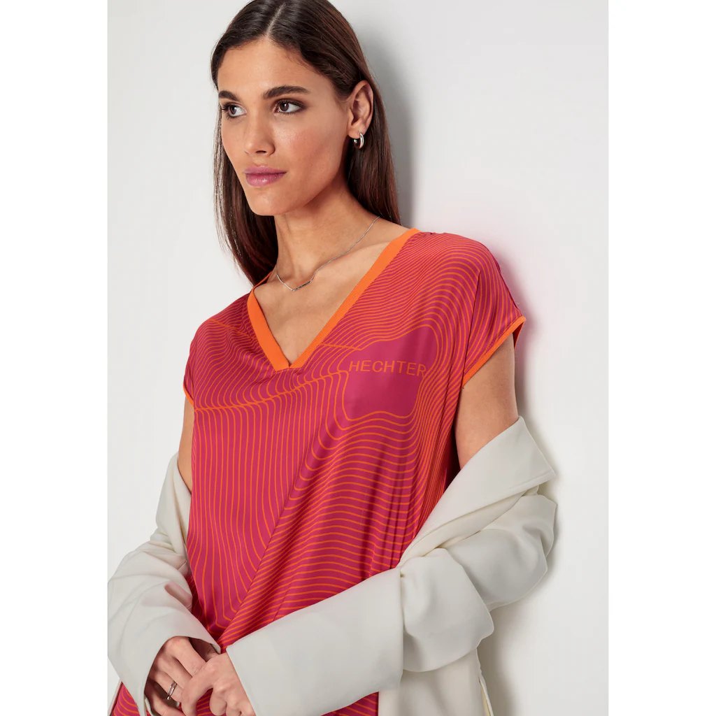 HECHTER PARIS Shirtbluse Mit Logoprint - NEUE KOLLEKTION
