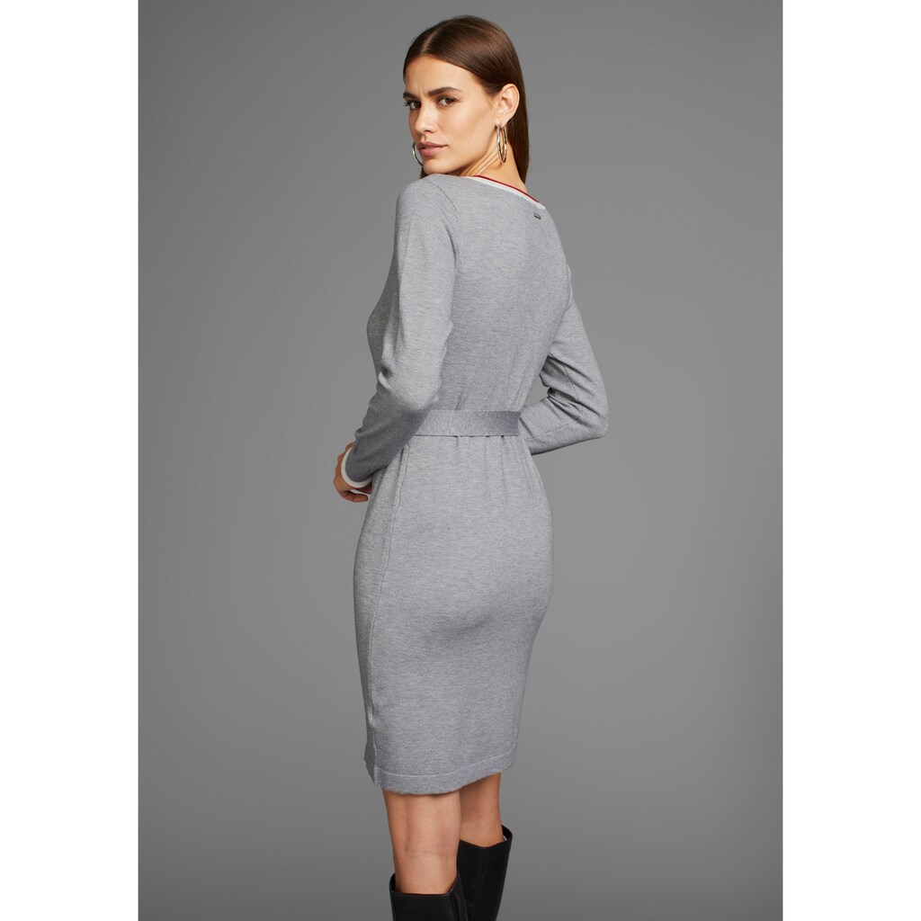 HECHTER PARIS Strickkleid (2 Tlg.) Mit Kontrasthenley - NEUE KOLLEKTION