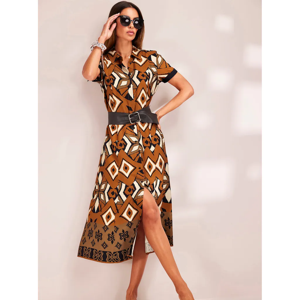 heine Hemdblusenkleid »Druck-Kleid«