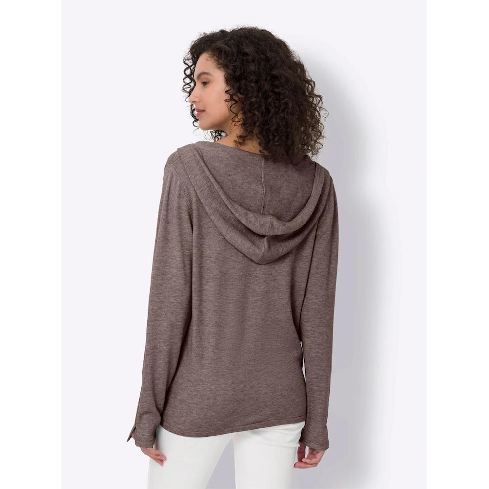 Heine Kapuzenstrickjacke