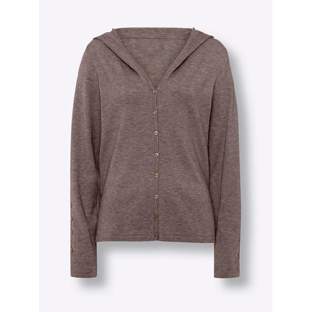 Heine Kapuzenstrickjacke