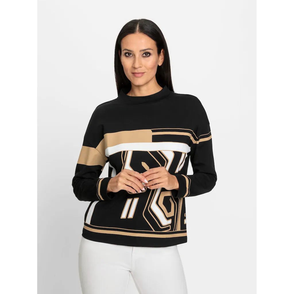 Heine Langarmshirt »Druck-Shirt« (1 Tlg.)