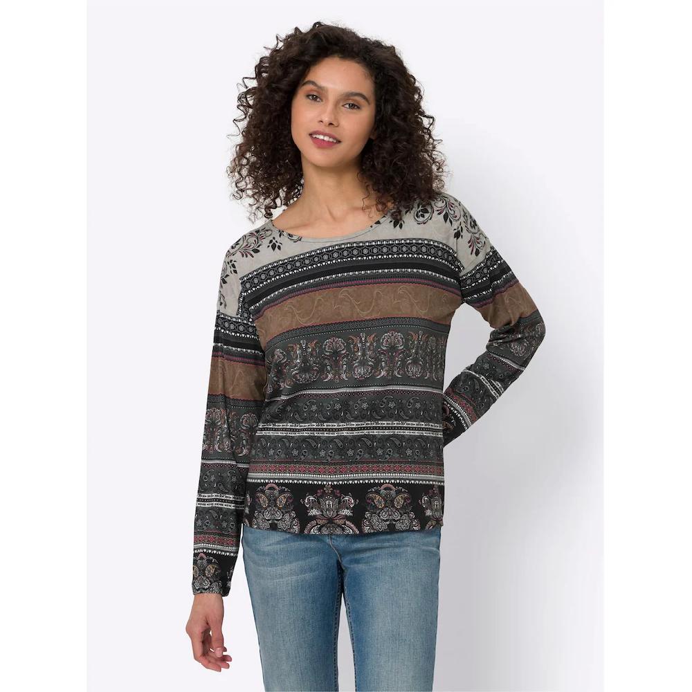 Heine Langarmshirt »Druck-Shirt« (1 Tlg.)
