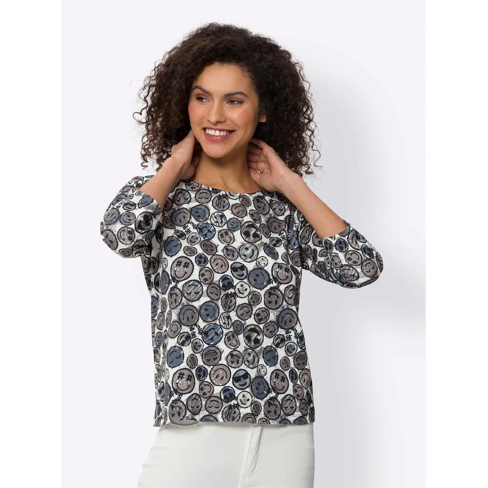 heine Rundhalsshirt »Druck-Shirt« (1 tlg.)