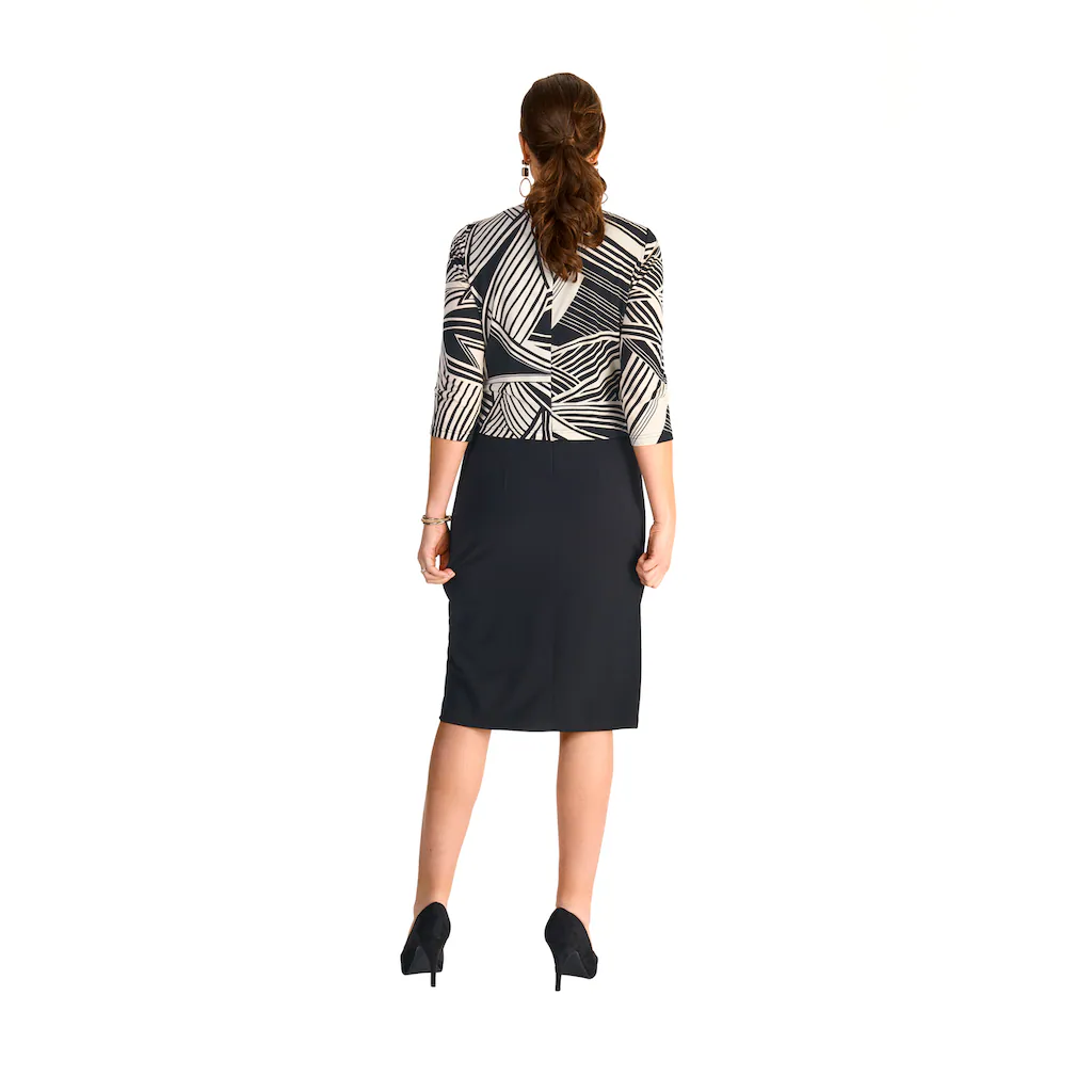 HERMANN LANGE Collection 2-in-1-Kleid Mit Grafischem Muster