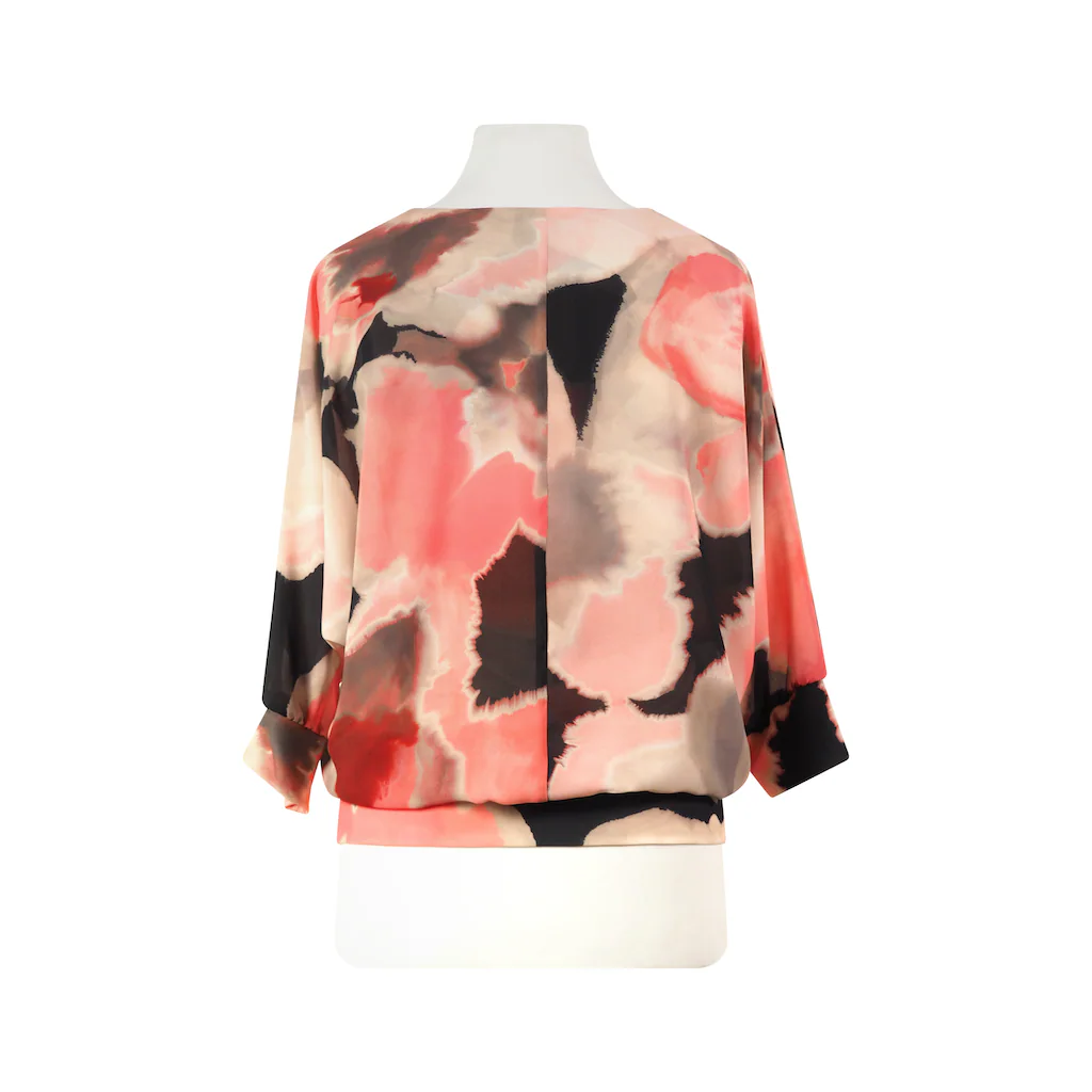 HERMANN LANGE Collection Blusenshirt Mit Bündchen An Ärmeln Und Saum