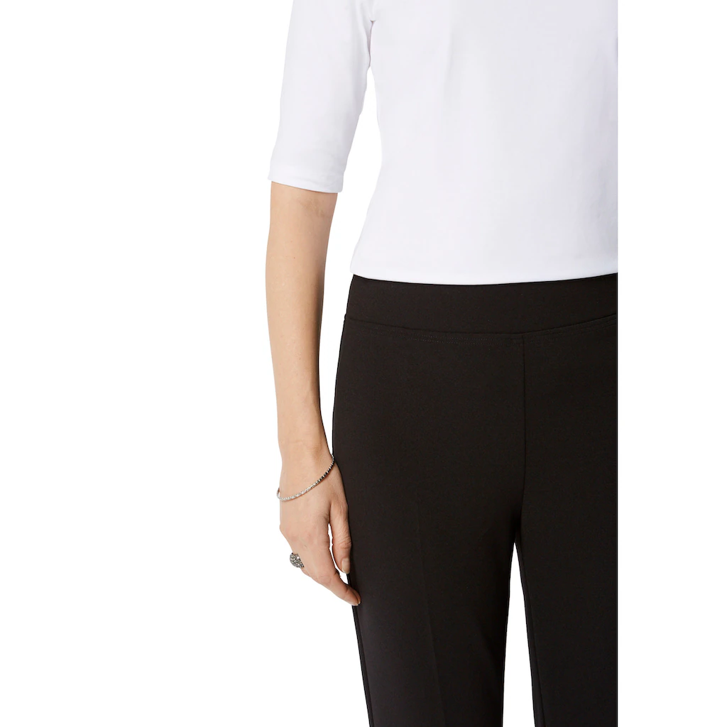HERMANN LANGE Collection Stretch-Hose In Eleganter Schlupfform Mit Bügelfalte