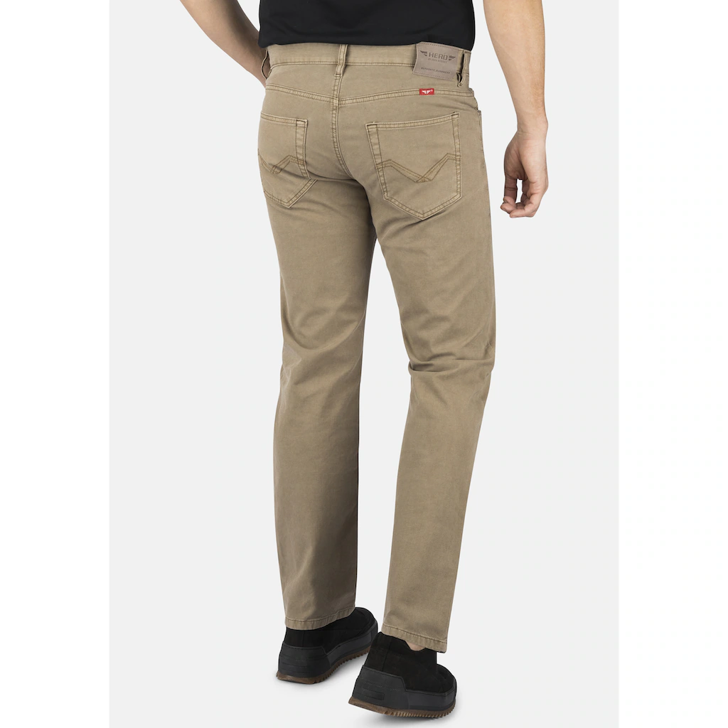 HERO By John Medoox 5-Pocket-Jeans »Denver Colour Regular Straight Stretch« Straight Fit Casual Clean Wash Denim Jeans Für Herren ▷ Für