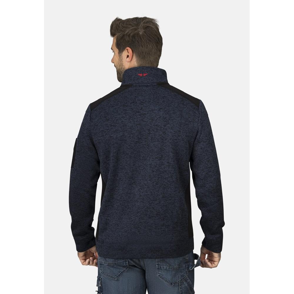 HERO By John Medoox Sweatjacke »Knitted Workwear Arbeits-Fleece-Strickshirt Troyer« Arbeits-Fleece-Strickshirt Troyer Funktionsqualitätfür Herren