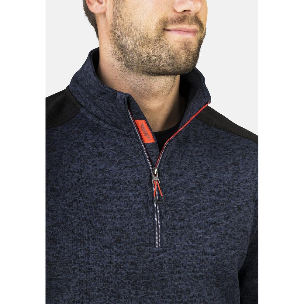 HERO By John Medoox Sweatjacke »Knitted Workwear Arbeits-Fleece-Strickshirt Troyer« Arbeits-Fleece-Strickshirt Troyer Funktionsqualitätfür Herren