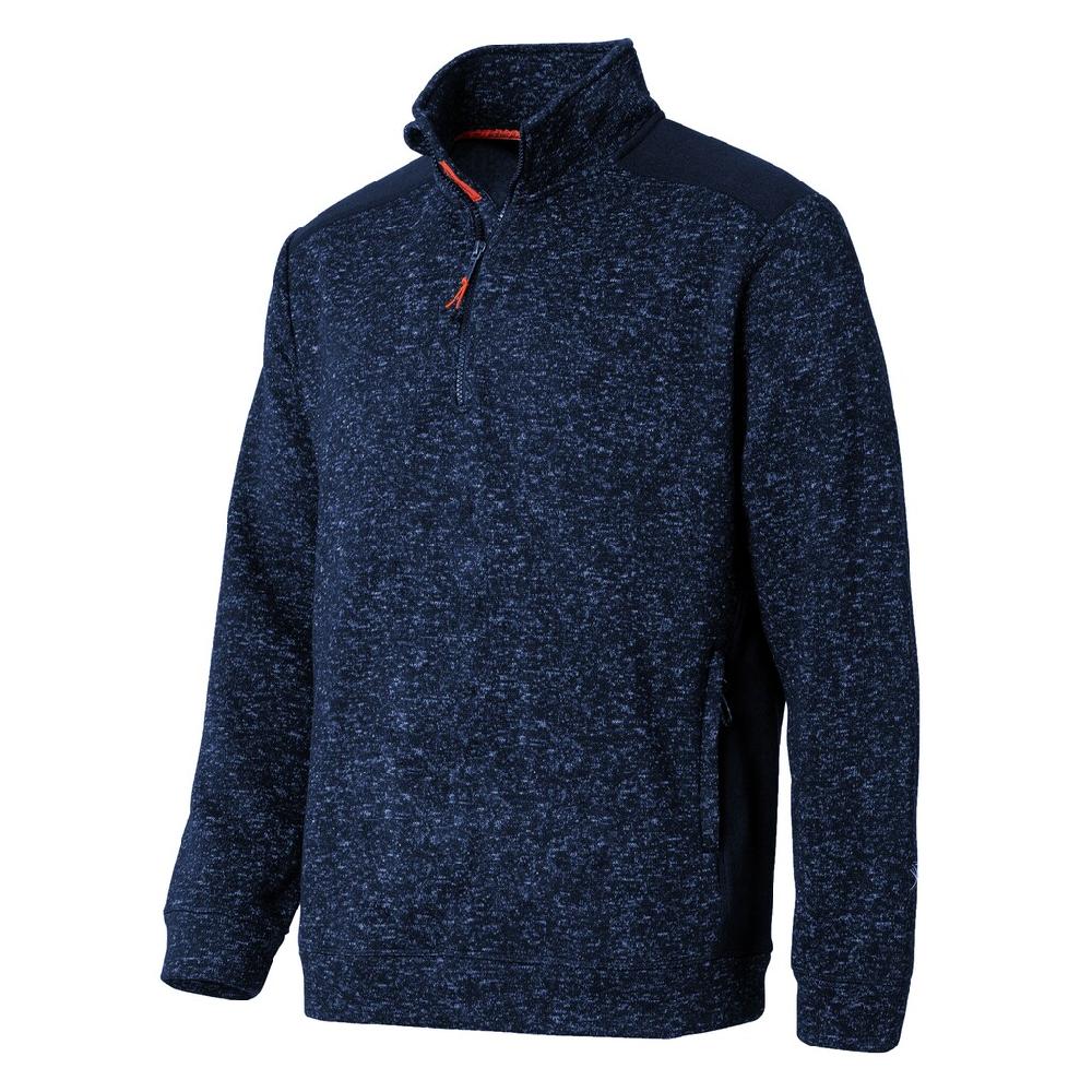 HERO By John Medoox Sweatjacke »Knitted Workwear Arbeits-Fleece-Strickshirt Troyer« Arbeits-Fleece-Strickshirt Troyer Funktionsqualitätfür Herren