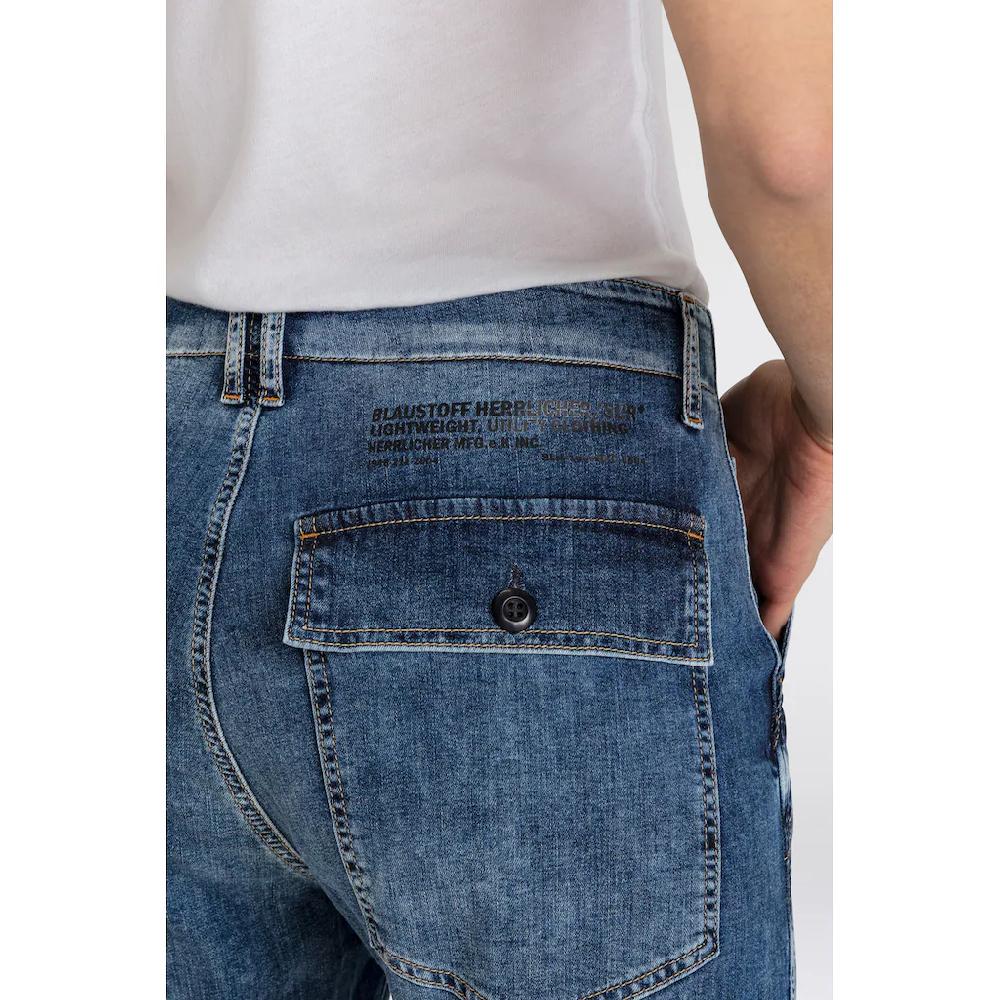 Herrlicher 3/4-Jeans »Fatique Women Slim Recycled Light Denim« Mit Großen Aufgesetzten Taschen Vorn