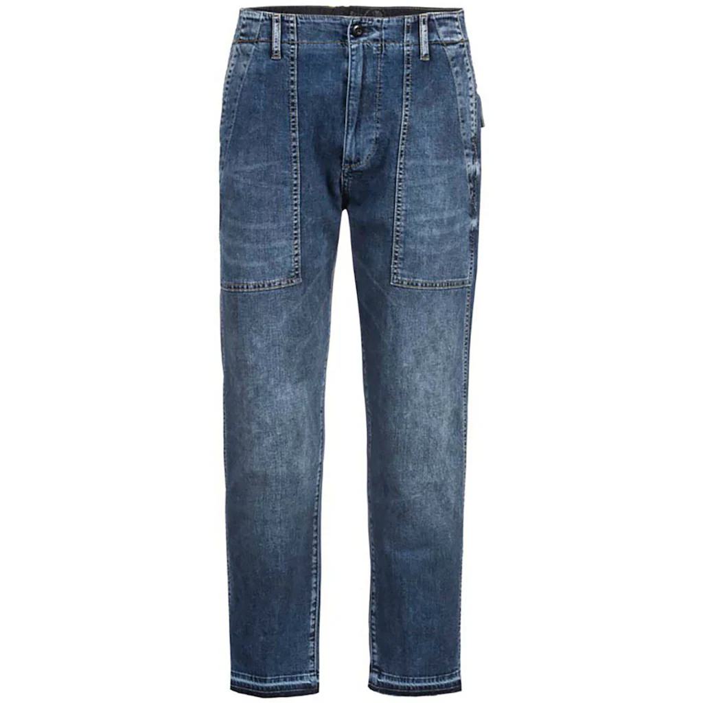 Herrlicher 3/4-Jeans »Fatique Women Slim Recycled Light Denim« Mit Großen Aufgesetzten Taschen Vorn