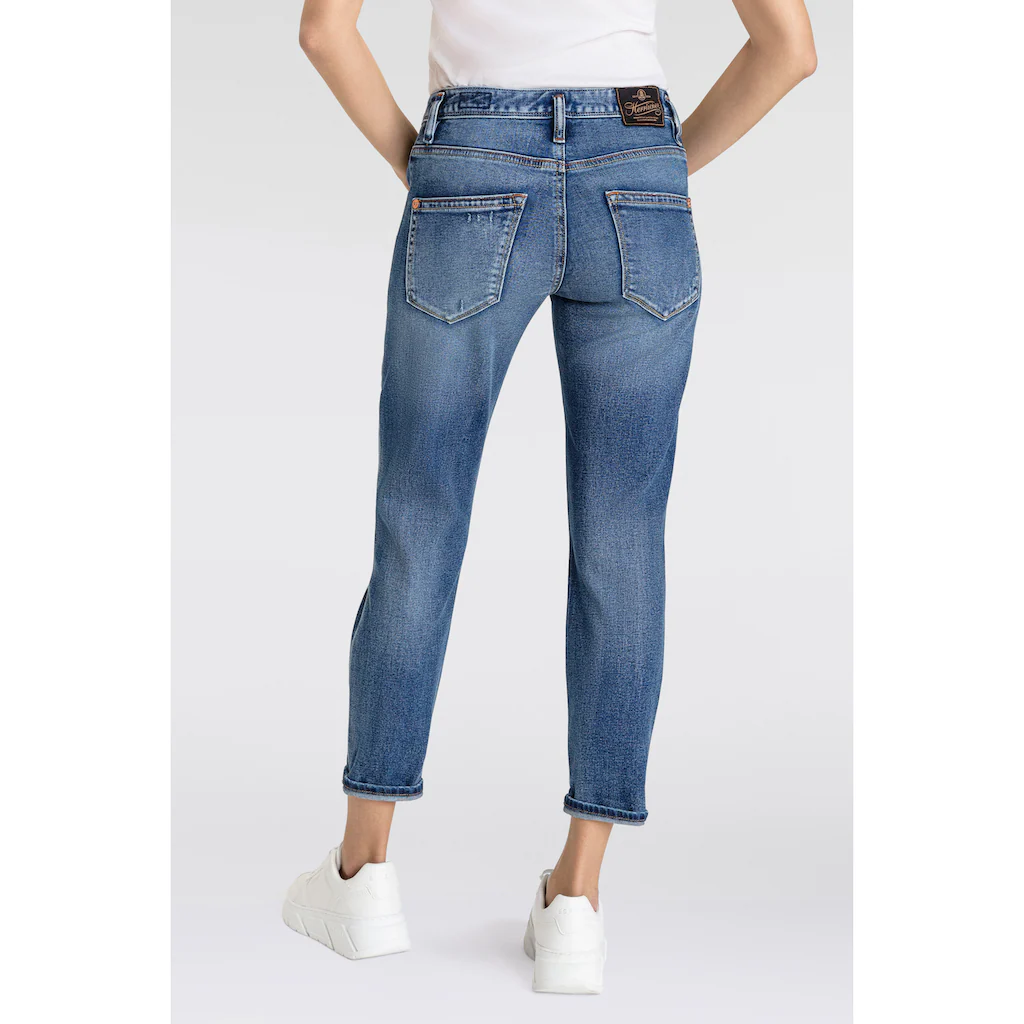 Herrlicher 7/8-Jeans »Shyra Cropped Denim Comfort« Mit Halb Verdeckter Knopfleiste