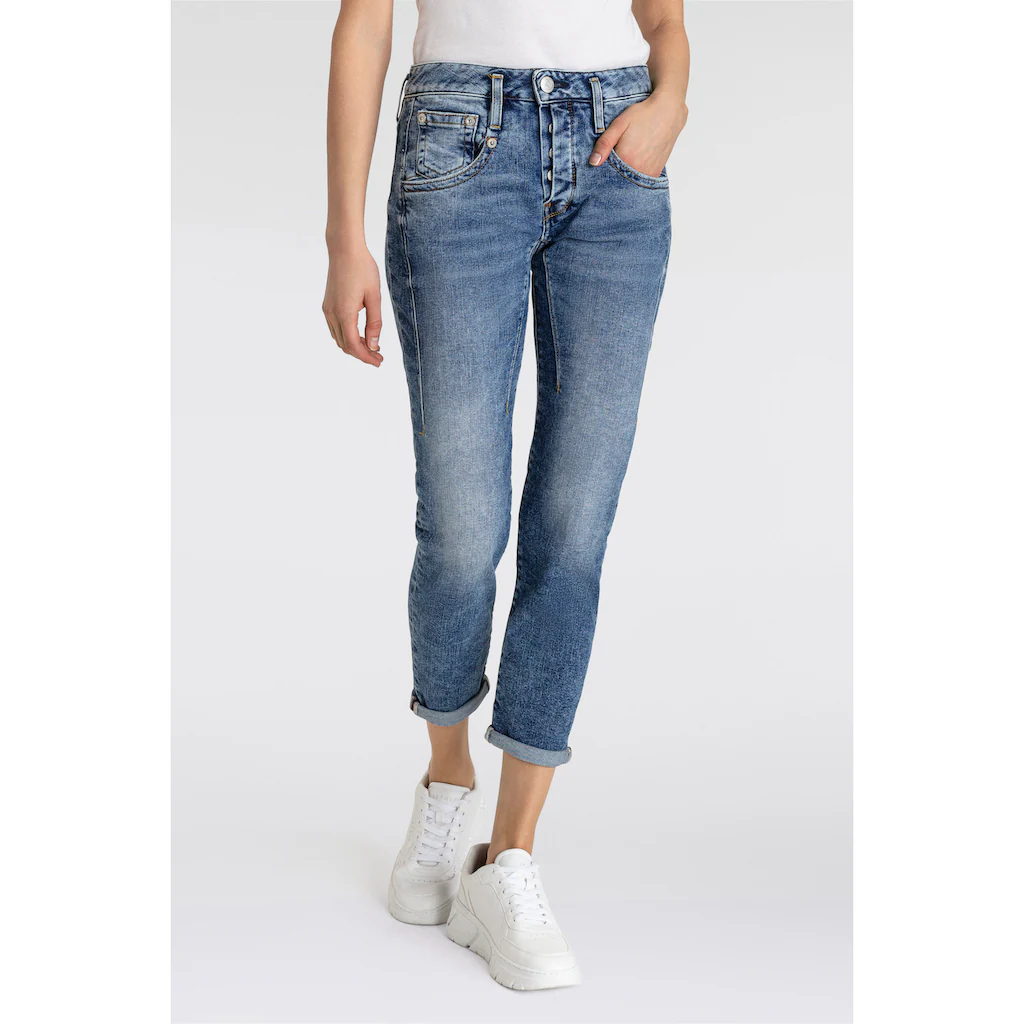 Herrlicher 7/8-Jeans »Shyra Cropped Denim« mit umgeschlagenem Saum