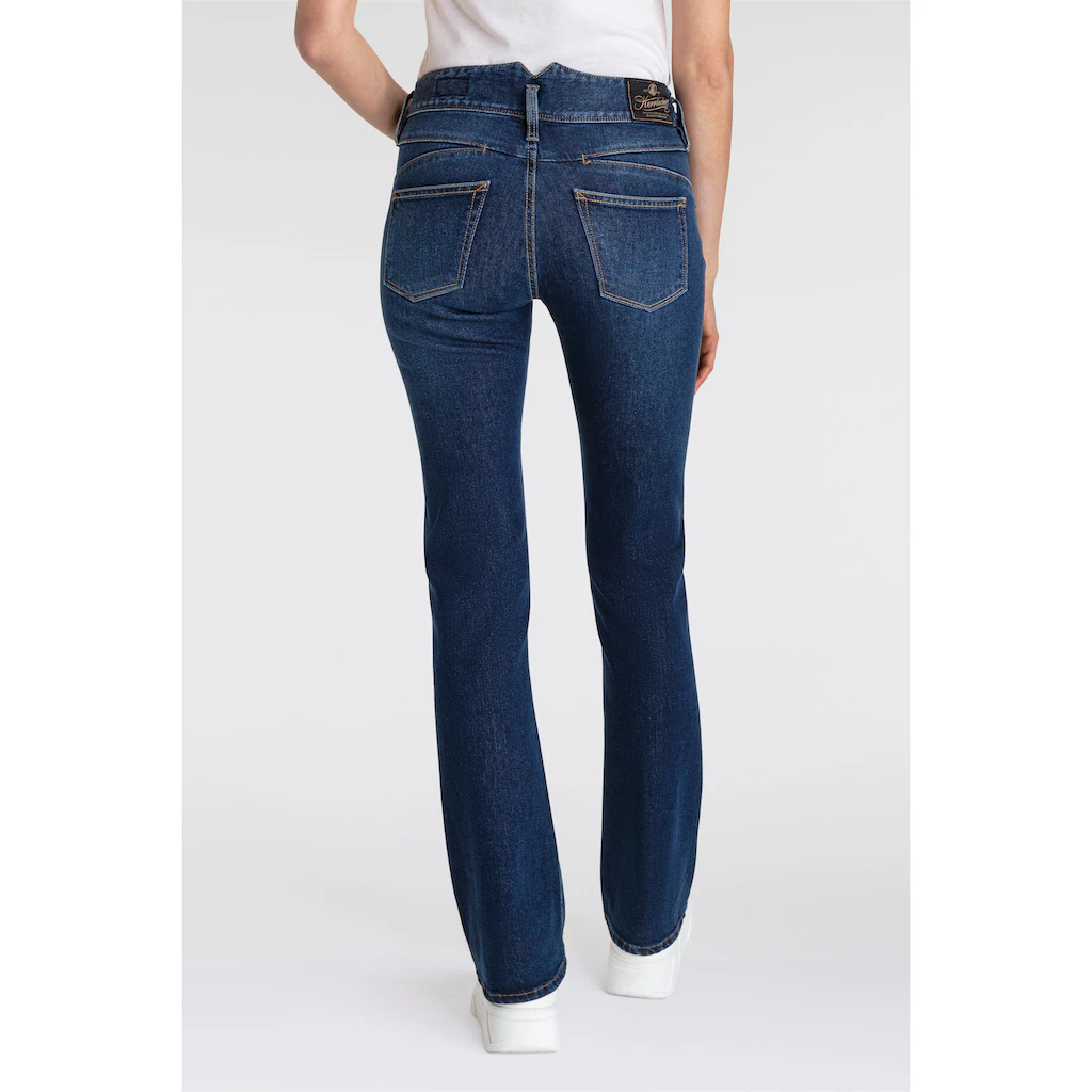 Herrlicher Bootcut-Jeans »Pearl Boot Recycled Denim« Mit Markantem Bund