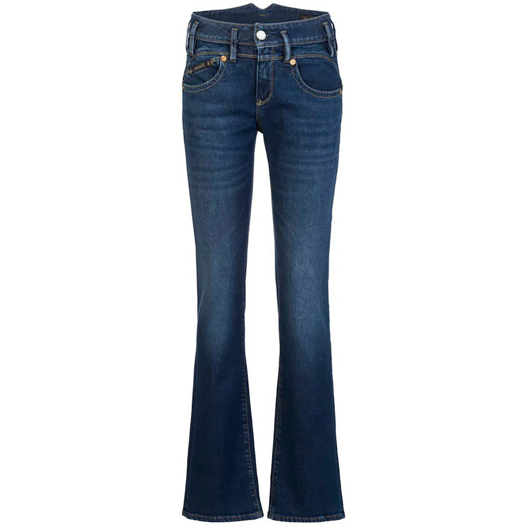Herrlicher Bootcut-Jeans »Pearl Boot Recycled Denim« Mit Markantem Bund