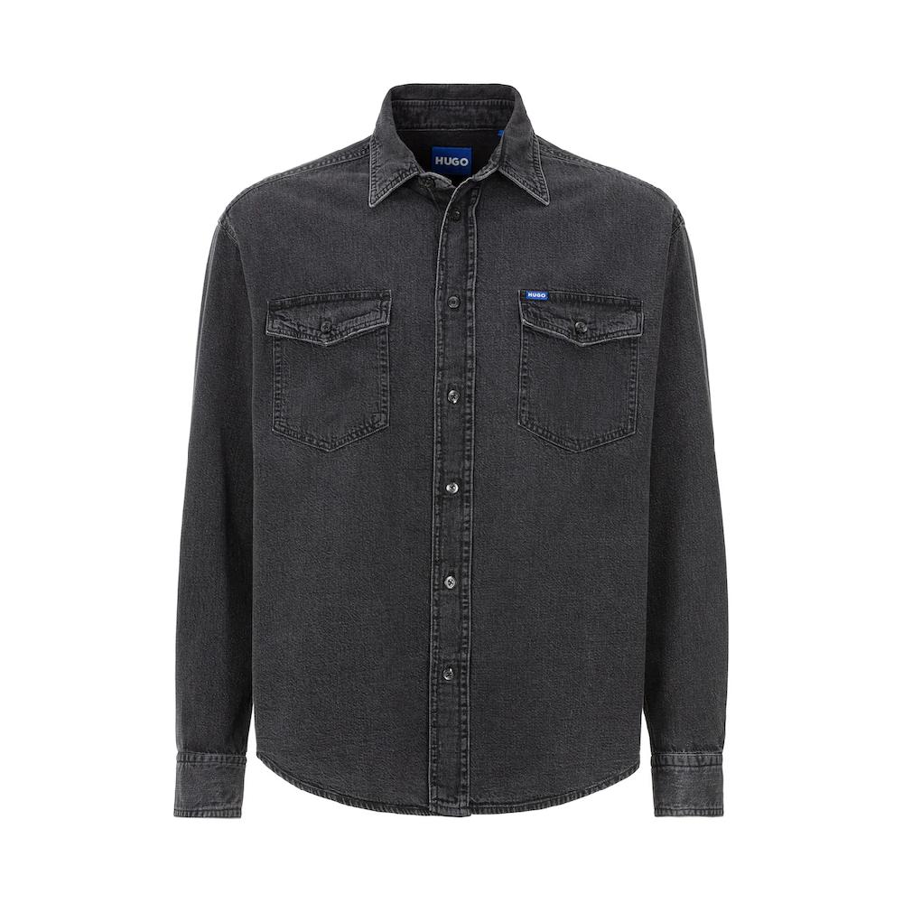 HUGO Blue Jeanshemd »Ebino« mit Brusttaschen