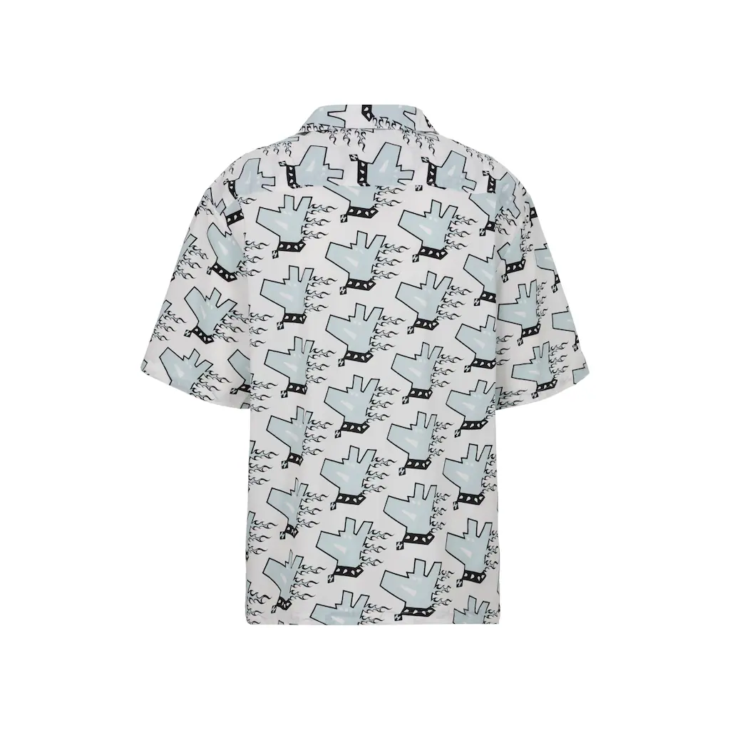 HUGO Blue Kurzarmhemd »Eligino« Mit Allover Print HUGO Doggo Dogprint ▷ Kaufen