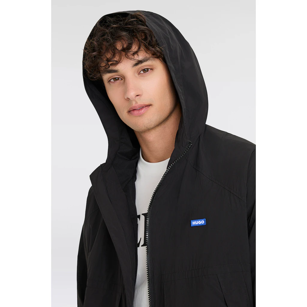 HUGO Blue Outdoorjacke »Bod2521« Mit Kapuze Mit Großen Taschen