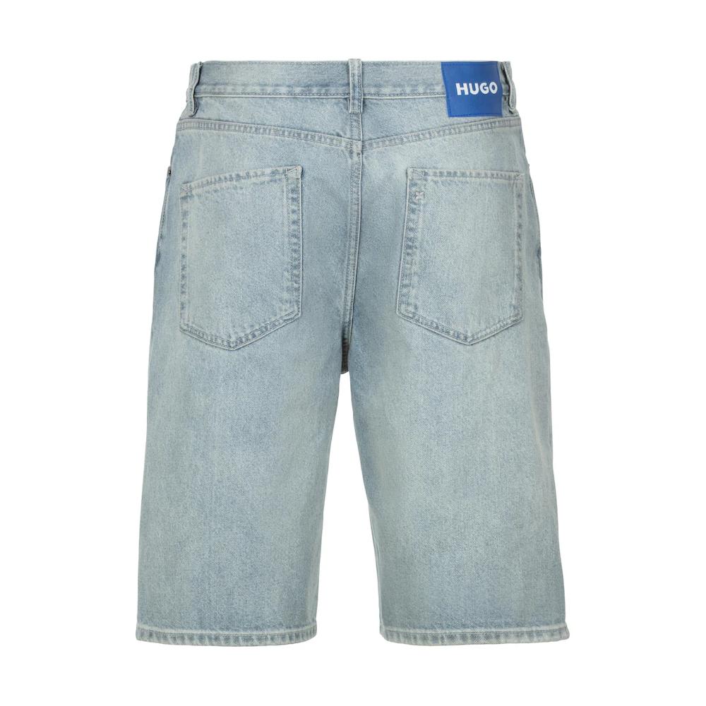 HUGO Blue Shorts »Skate Shorts« Mit Logo-Lederpatch Am Bund