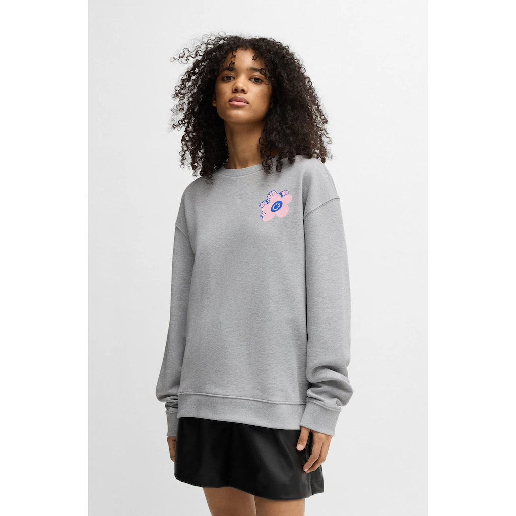 HUGO Blue Sweatshirt »Oversized Crew_B_2« mit Print
