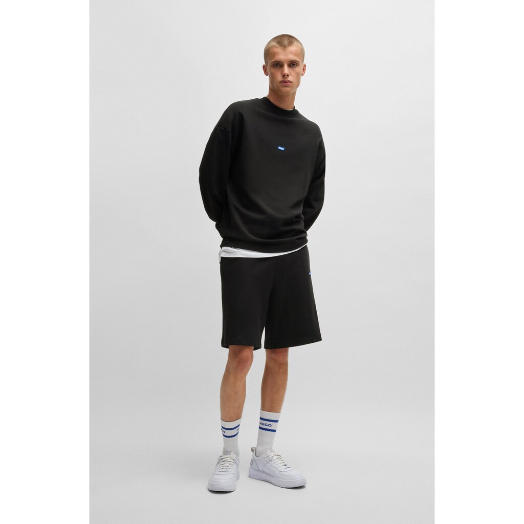 HUGO Blue Sweatshorts »Nasensio« Mit Markenlabel