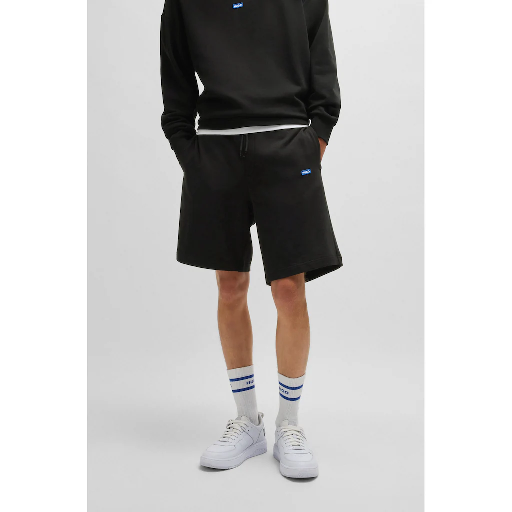 HUGO Blue Sweatshorts »Nasensio« mit Markenlabel