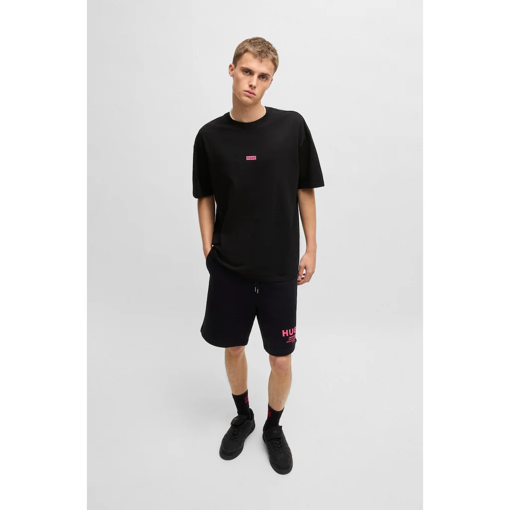 HUGO Blue T-Shirt »Nalono« Mit Logodruck Oversized Look Mit Backprint ▷ Für