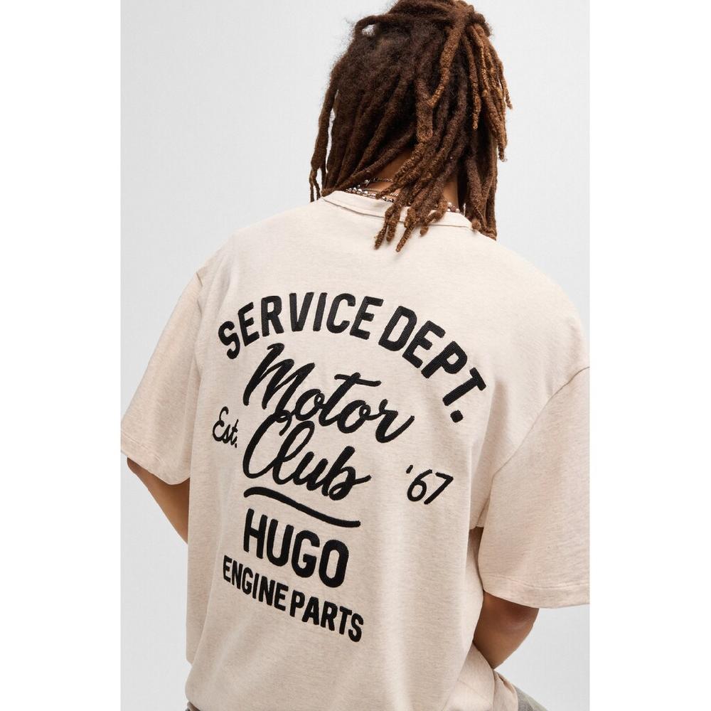 HUGO Blue T-Shirt »Nampie« Mit Großem Aufdruck ▷ Kaufen