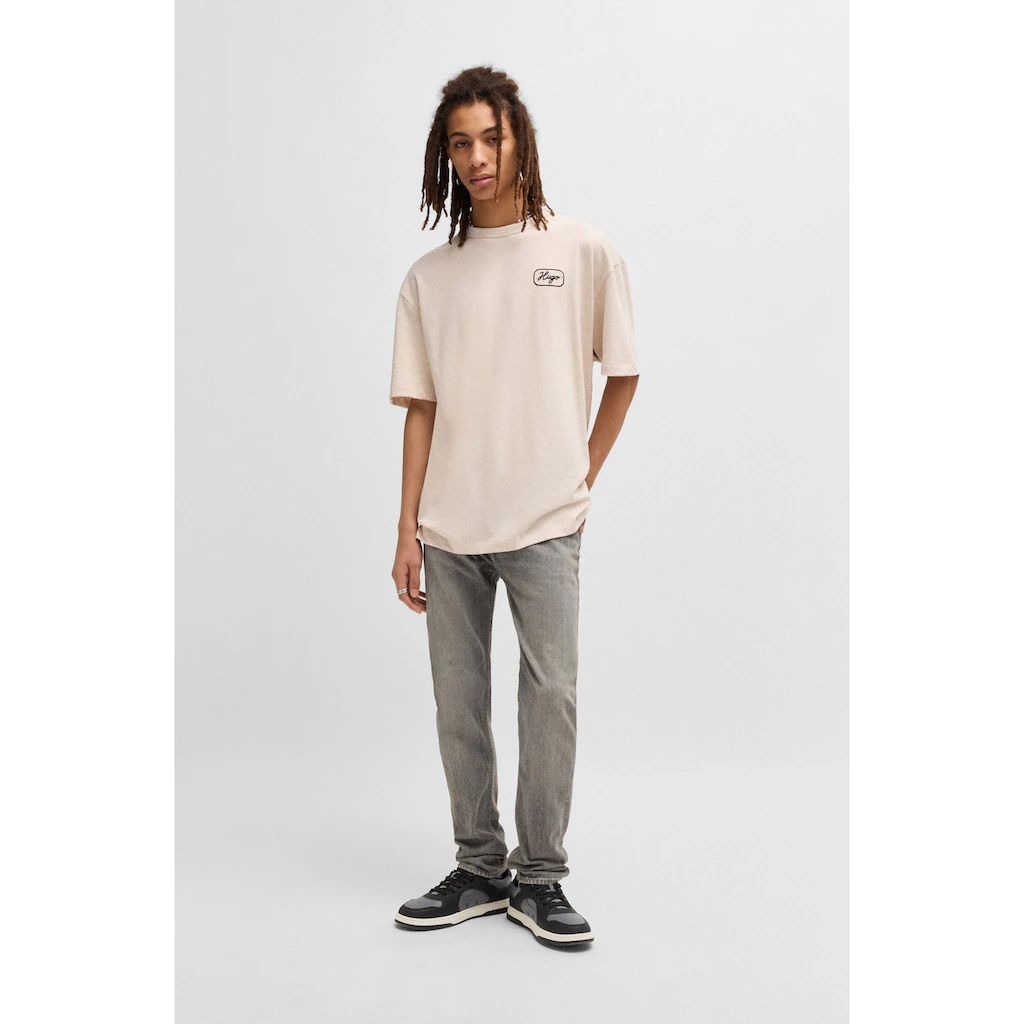 HUGO Blue T-Shirt »Nampie« Mit Großem Aufdruck ▷ Kaufen
