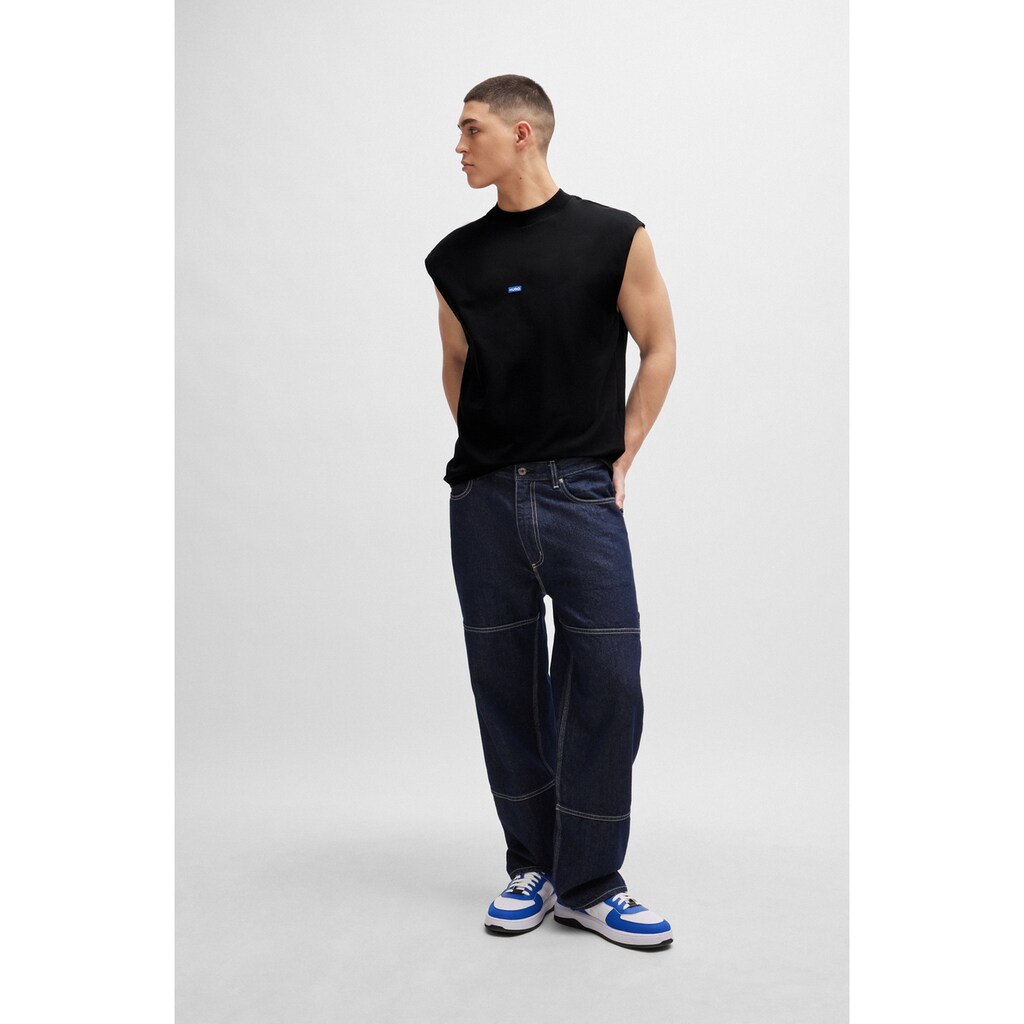 HUGO Blue T-Shirt »Navertz« Mit Hugo-Label ▷ Kaufen