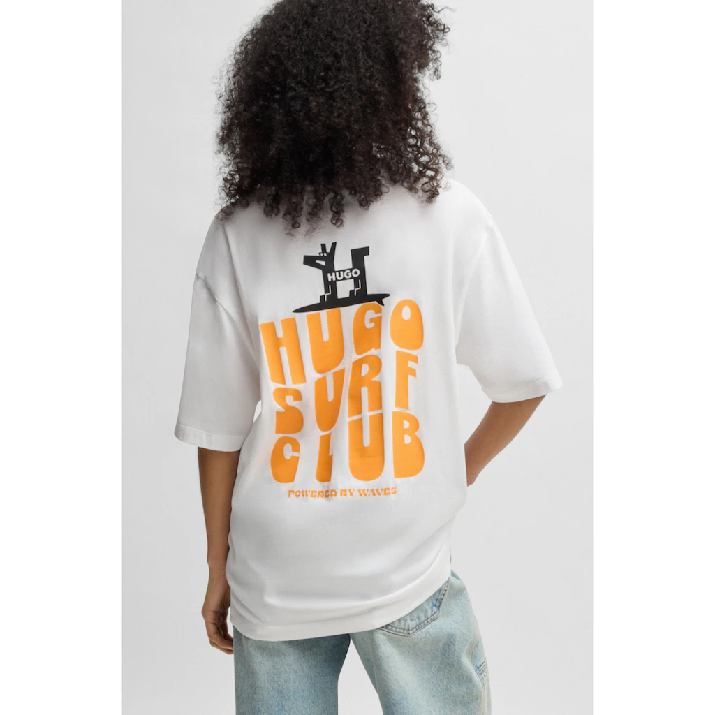 HUGO Blue T-Shirt »Nodiwop« Mit Großem Rückendruck