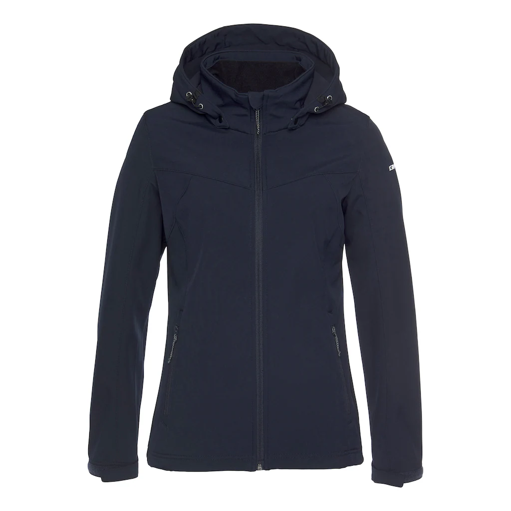 Icepeak Softshelljacke »BRENHAM« (1 St.) Mit Kapuze Winddicht & Wasserabweisend & Atmungsaktiv