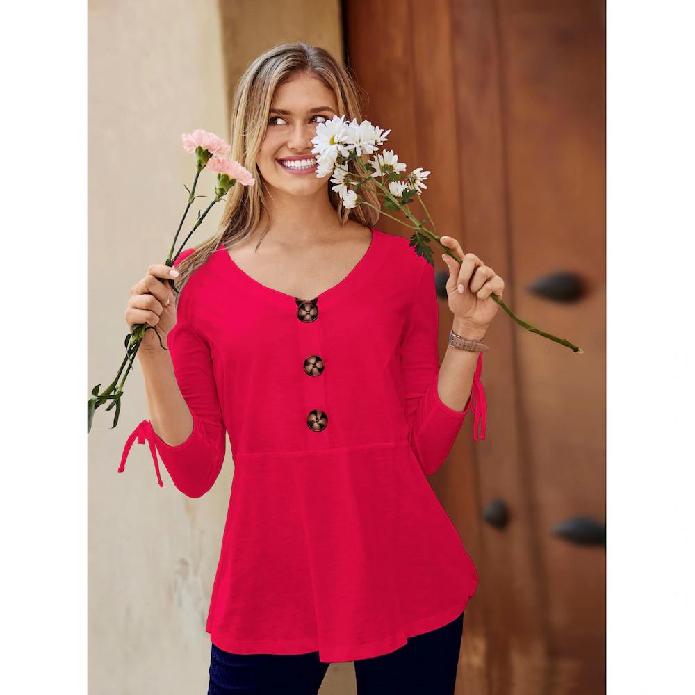 Inspirationen 3/4-Arm-Shirt »Shirt« (1 tlg.)