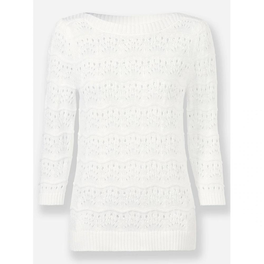 Inspirationen Ajourpullover »Baumwoll-Pullover«