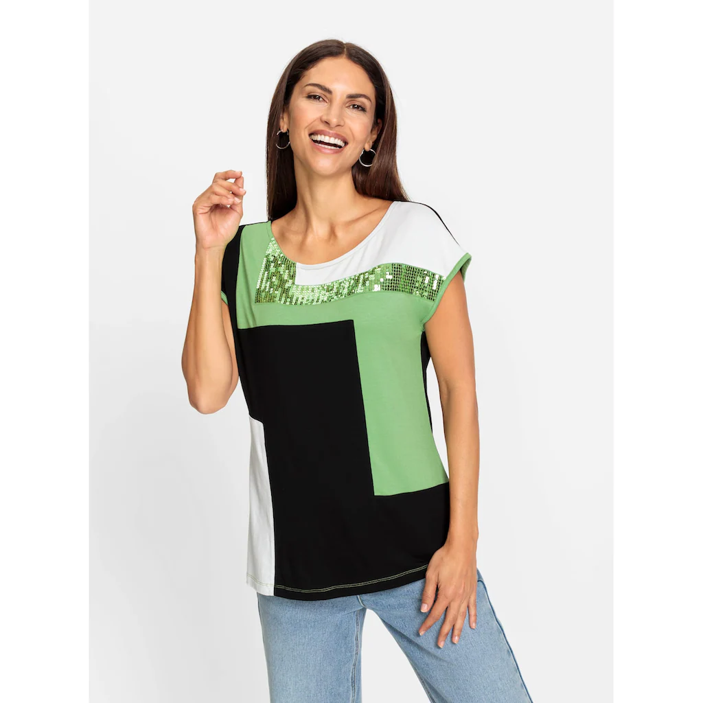 Inspirationen Kurzarmshirt »Patchshirt« (1 Tlg.)