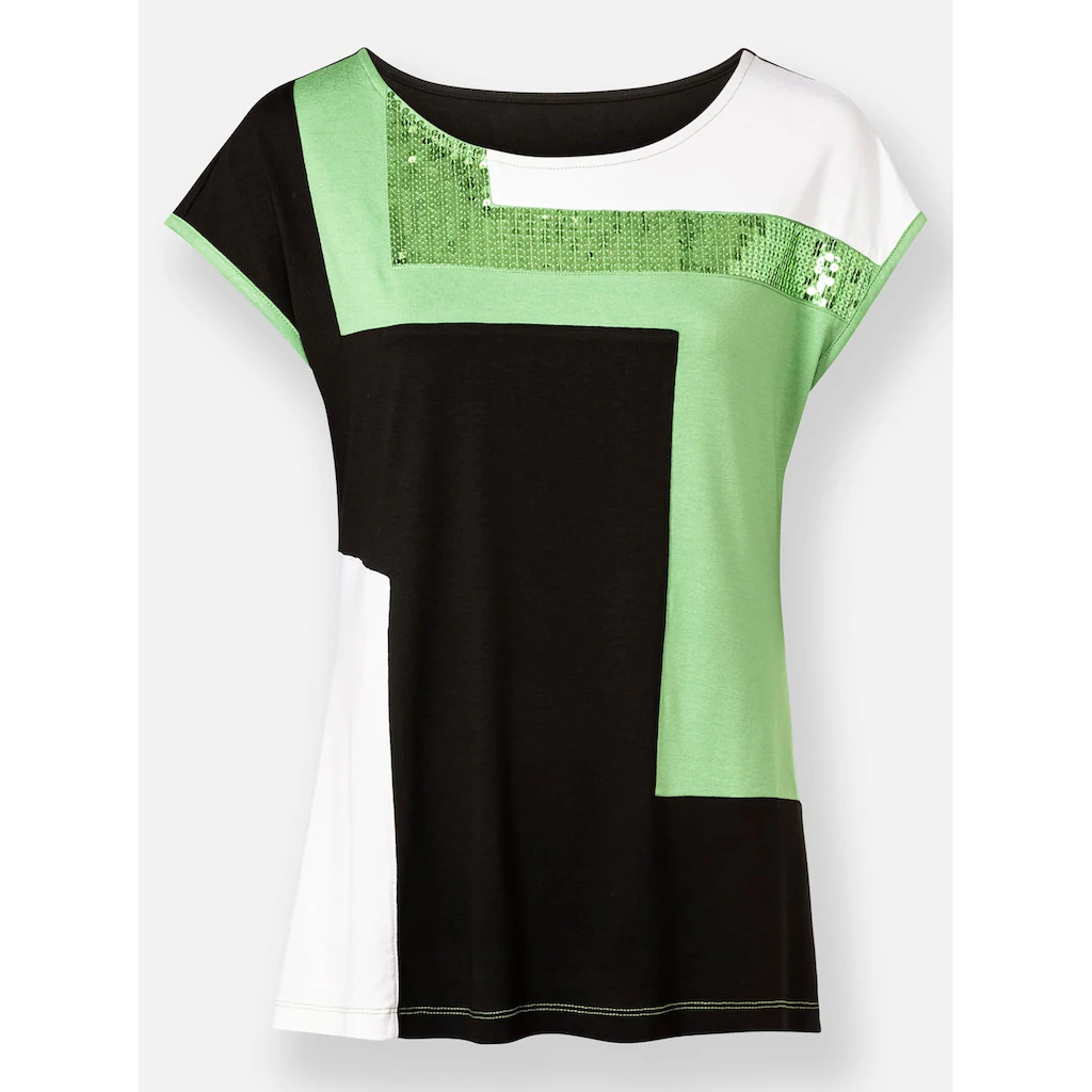 Inspirationen Kurzarmshirt »Patchshirt« (1 Tlg.)