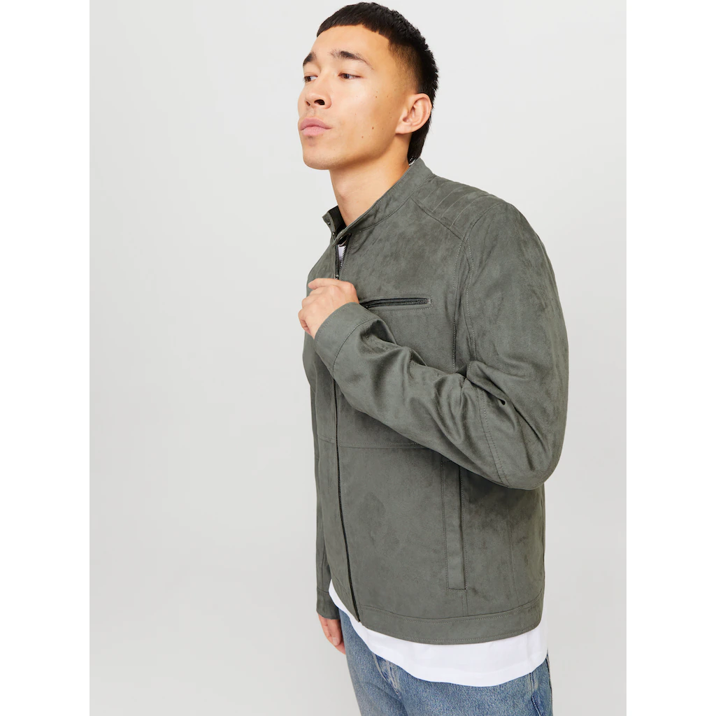 Jack & Jones Bikerjacke »JJEDYLAN BIKER JACKET NOOS« Ohne Kapuze Mit Brusttasche ▷ Bestellen